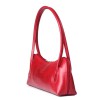 Leather Shoulder Bag Red